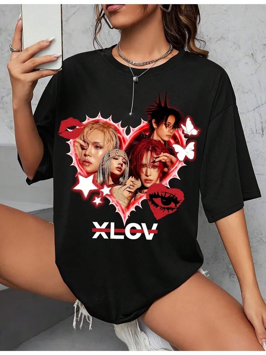 Women T-Shirts - Black - View 1