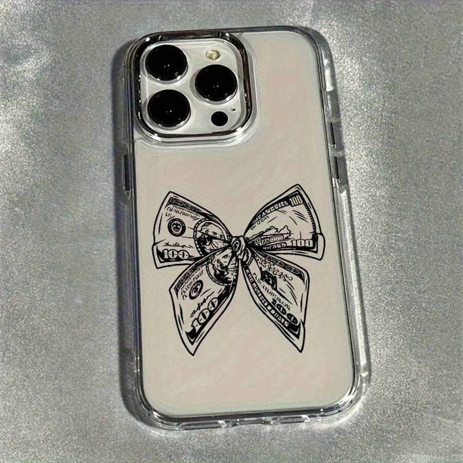Funda para teléfono: Marco de fotos de metal transparente con diseño de lazo de dinero. - transparente - Ver 1