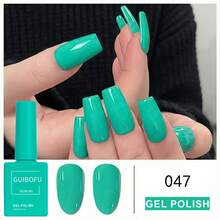 Brand GUIBOFU 1pc No.047 Gel Nail Polish - Mint Blue - View 5