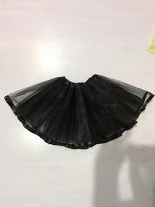 白色黑色洛丽塔可爱无骨衬裙角色扮演内衬裙女士芭蕾舞裙带缎带万圣节秋季女装 - 黑色 - 查看 4