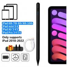 Bút cảm ứng sạc nhanh gấp 2 lần, tương thích với iPad thế hệ thứ 11 và 10, hỗ trợ nghiêng và chống chạm lòng bàn tay, tương thích với iPad Pro 12.9/11/M4, Air5/M2, Mini 6, thế hệ thứ 6-11 (2018-2025). - Nhiều màu - Xem 11