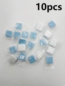 20/12/10/1片洗衣機清潔錠，深層清潔洗衣桶與攪拌器，去除水垢殘留與異味，快速發泡，持久清新，檸檬香氣。洗衣機清潔劑，洗衣洗滌劑，除垢劑，除臭劑，香氛，適用於前置式與頂置式洗衣機，居家必需品，開學季，家居裝飾，女性禮物，男性禮物，家庭禮物 - 固體 - 查看 11
