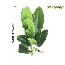 Cây chuối nhân tạo cao 67cm-114cm, kiểu dáng Bắc Âu, cây xanh giả, thích hợp trang trí trong nhà/ngoài trời, phòng khách, lối vào, văn phòng, sân vườn, cây cọ nhân tạo không cần bảo dưỡng, chất liệu nhựa bền cao cấp, trang trí nhà cửa, biệt thự, nhà nghỉ, trang trí đám cưới - Không bao gồm chậu trồng cây. - màu xanh lá - Xem 13