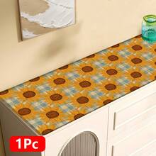 1 pieza Alfombra de lino con estampado de girasol y cuadros, alfombra de baño, felpudo, alfombra rectangular impresa en 3D para sala de estar, dormitorio, pasillo, baño, lavandería - Alfombra de poliéster, apta para decoración interior y exterior del hogar - Multicolor - Ver 13