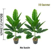 Cây chuối nhân tạo cao 67cm-114cm, kiểu dáng Bắc Âu, cây xanh giả, thích hợp trang trí trong nhà/ngoài trời, phòng khách, lối vào, văn phòng, sân vườn, cây cọ nhân tạo không cần bảo dưỡng, chất liệu nhựa bền cao cấp, trang trí nhà cửa, biệt thự, nhà nghỉ, trang trí đám cưới - Không bao gồm chậu trồng cây. - màu xanh lá - Xem 16