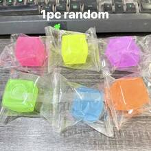 1个超柔软大号减压玩具，趣味玩具，感官玩具，挤压玩具，手指玩具，透明立方体挤压玩具，生日礼物 - 圣诞礼物 - 万圣节礼物 - 完美礼物 - 彩色 - 查看 13