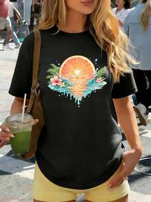 Women T-Shirts - Black - View 1