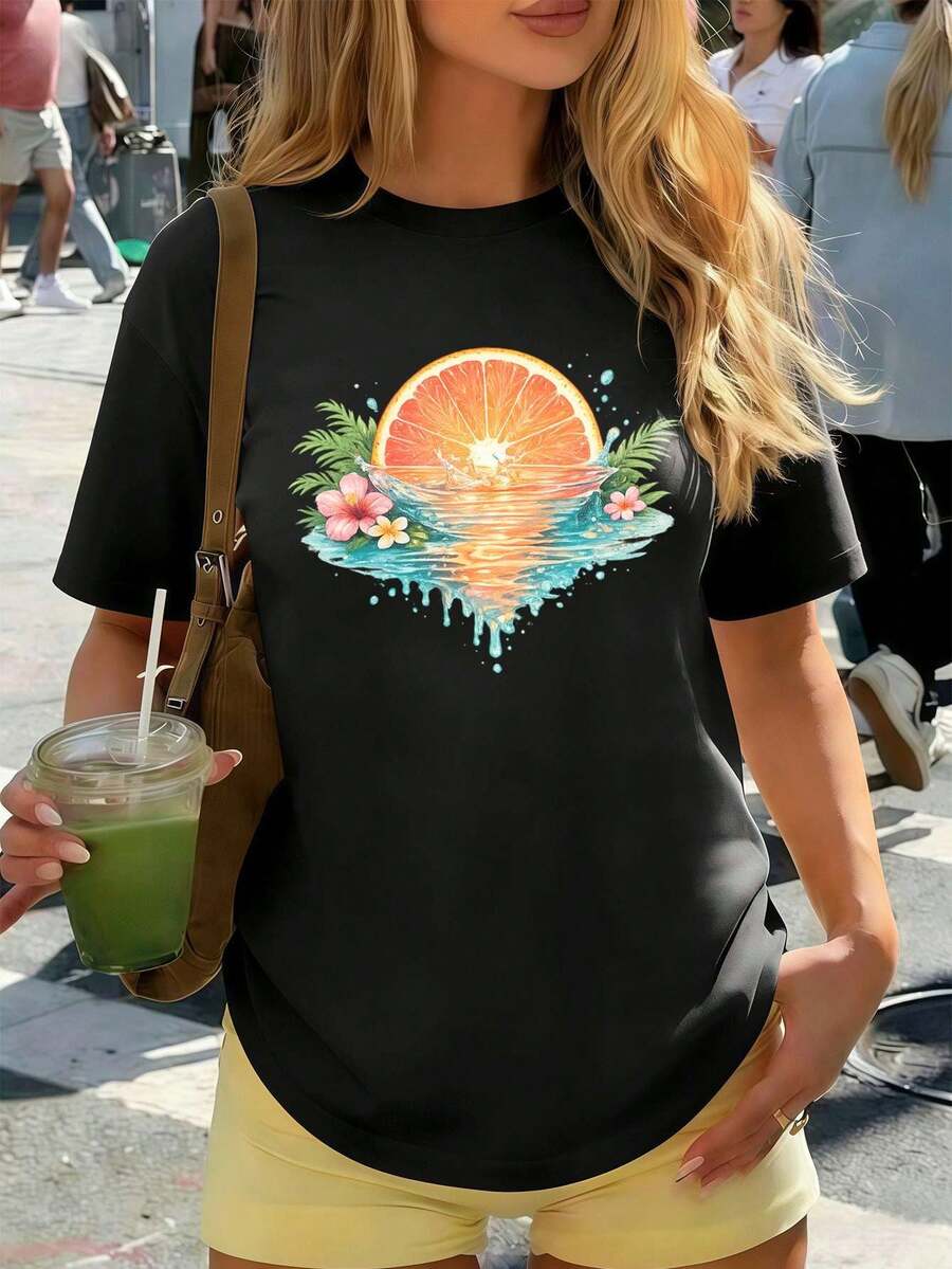 Women T-Shirts - Black - View 1