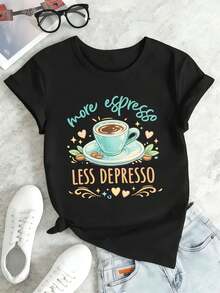 Women T-Shirts - Black - View 2