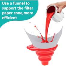 100PCS Paint Strainers Paper Cone Paint Mixing Cup Strainer Fine Mesh Filters Funnel Disposable Spray Gun Sprayer Accessories Automotive Body Repair Paint Tools Equipment - Standard Size + 100 - View 7