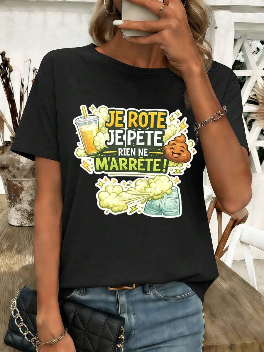 Women T-Shirts - Black - View 1