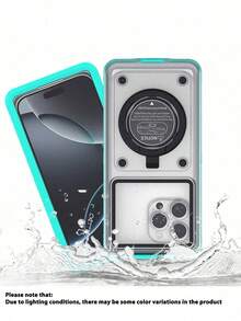 Ốp điện thoại chống nước đa năng 6.9 inch dành cho lặn biển, tích hợp chức năng tự kiểm tra, điều khiển cảm ứng dưới nước và giá đỡ, phù hợp với mọi dòng điện thoại, chống sốc và chống rơi. - Nhiều màu - Xem 14