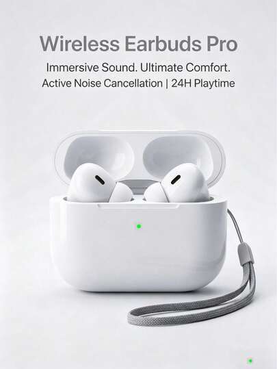 TWS Bluetooth Wireless Earphones With Clear Stereo Sound And Microphone, Lightweight In-Ear Design Suitable For Music, Calls And Videos, Comfortable Wear For Daily Use, Portable Design Ideal For Travel And Leisure Activities