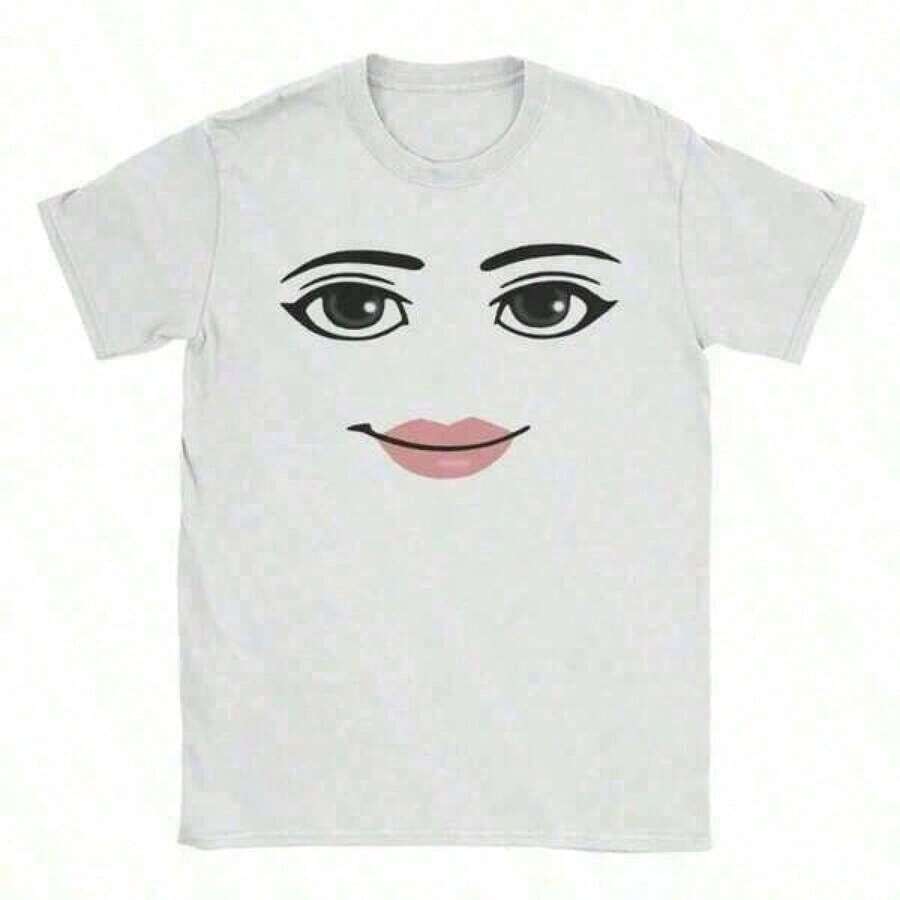 Printed T-Shirt Plus Size Men's Clothing, High Quality Novelty Robloxs Woman Face Game Meme Graphic T Shirts Men Women Fashion Short Sleeve T-Shirts Unisex Tops ,Y2K,Oversized Shirt Men S-5XL,Summer Tops - màu đen - Xem 1