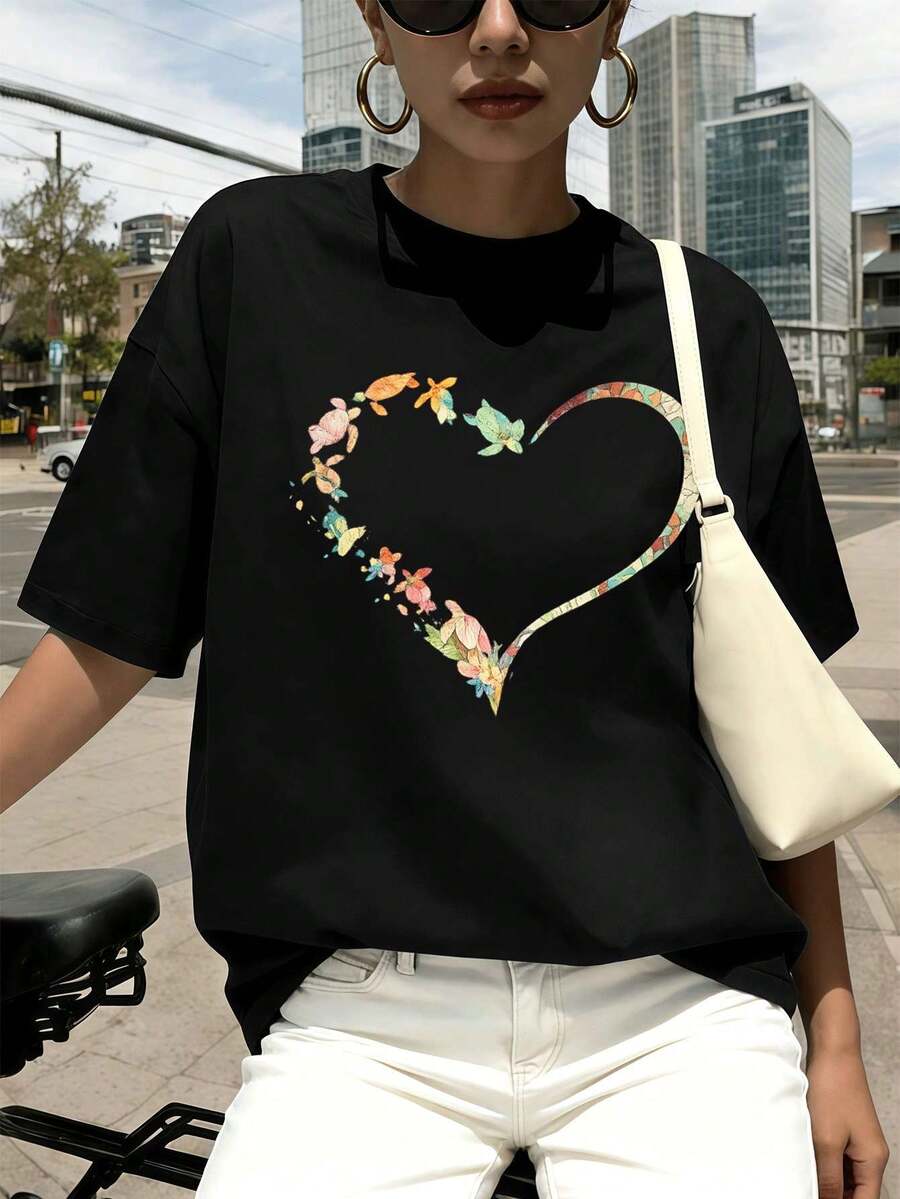 Women T-Shirts - Black - View 1