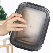 Set Of 4 Durable Stainless Steel 304 Food Containers With Sealed Lids - Black - View 2
