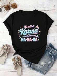 Women T-Shirts - Black - View 2