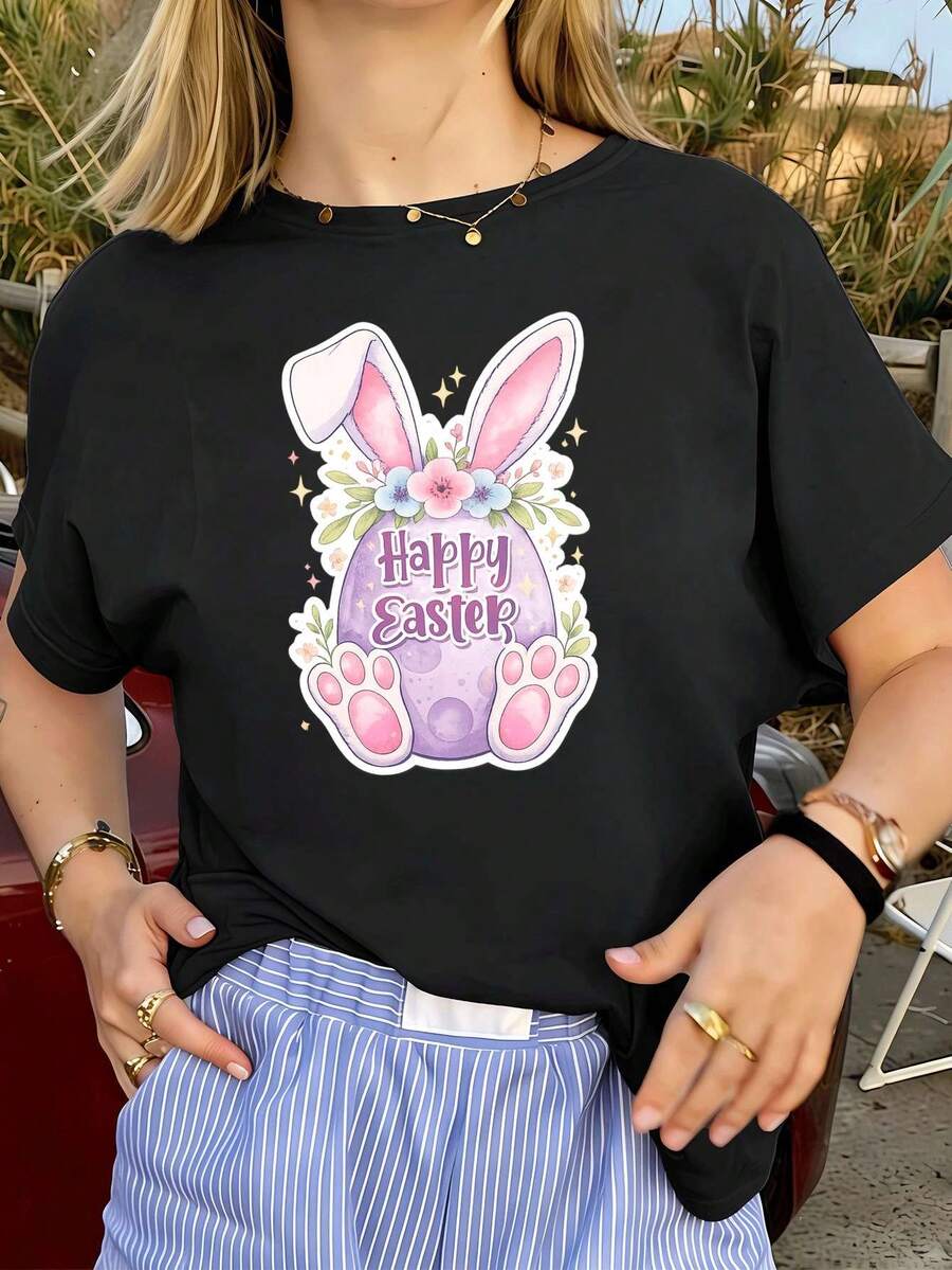 Women T-Shirts - Black - View 1