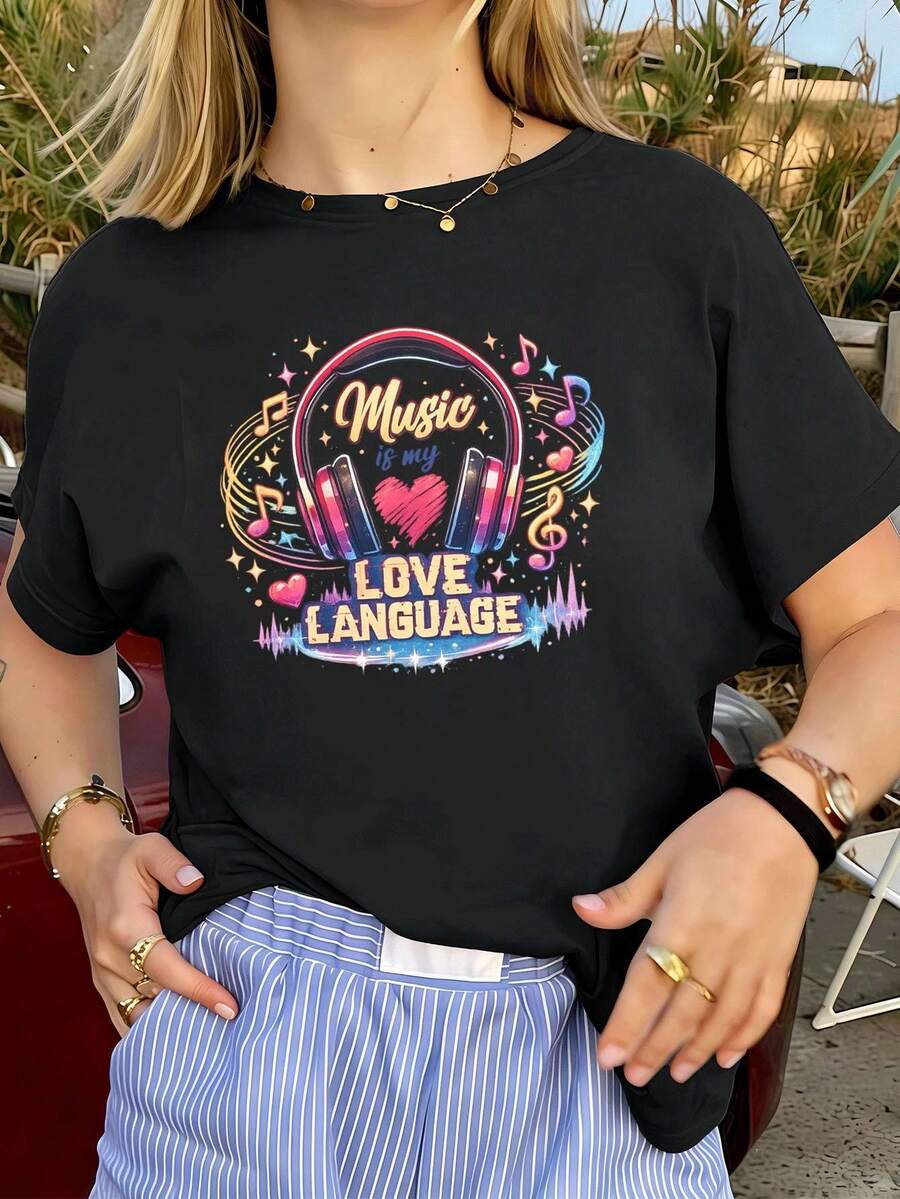 Women T-Shirts - Black - View 1