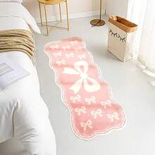 1pc Butterfly Print Carpet, Soft Washable Faux Wool Rug, New Bedside Decor Carpet, Minimalist Style, Suitable For Bedroom, Indoor, Living Room, Office, Home Decor, Holiday Decoration - Multicolor - View 4