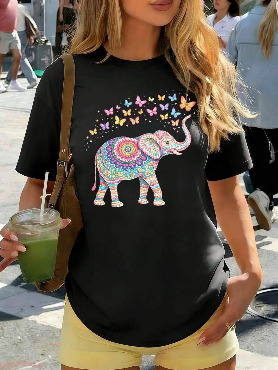 Women T-Shirts - Black - View 1