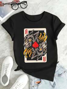 Women T-Shirts - Black - View 2