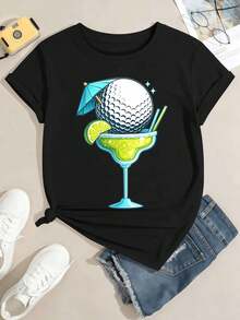 Women T-Shirts - Black - View 2