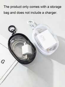 Mini Transparent Cable Storage Box, Portable Cable Organizer Suitable For Chargers, Earphones, Power Banks, Data Cables And Other Tech Accessories, Ideal For Travel, Office, Home And Car, Electronic Product Storage And Organization, Neat And Tidy Essential - Multicolor - View 17