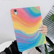 1 PIEZA Funda para tableta con estampado de remolino arcoíris y estrella, cubierta protectora con soporte de varios ángulos y soporte para bolígrafo, compatible con modo de suspensión/activación automática con iPad Pro M5, Air M3, 11" A16, 9.7/10.2/10.9, 7th/8th/10th Gen, Air 2/4/5, Pro 11, Air 11/13 M3 2025/Galaxy Tab S10+/S9/A9, compatible con Oppo Pad, compatible con Huawei Matepad, compatible con Vivo Pad, compatible con Honor Pad, compatible con Xiaoxin Pad - Multicolor - Ver 4