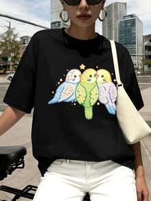 Women T-Shirts - Black - View 1