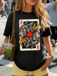 Women T-Shirts - Black - View 1