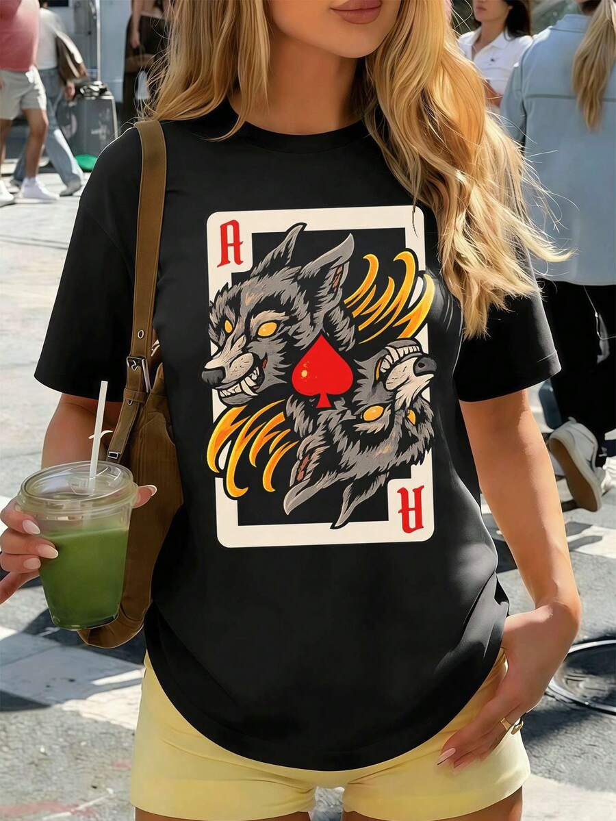 Women T-Shirts - Black - View 1