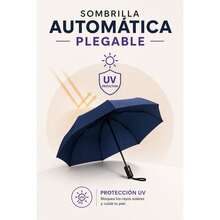 Paraguas, Paraguas de Bolsillo, Tanto Sombrilla Protección UV Como Sombrillas para Lluvia, Paraguas Plegable con 8 Varillas, Pequeño y Portátil. - Multicolor - Ver 8