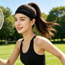 Diadema deportiva antideslizante de moda para hombres y mujeres, adecuada para correr en verano, absorbe el sudor, suave como una nube, de alta elasticidad - Multicolor - Ver 4