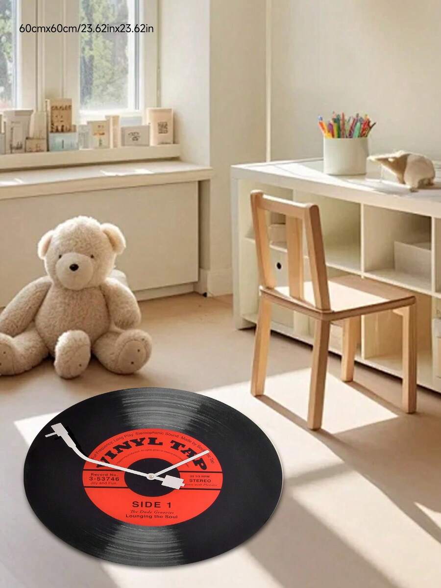 1pc High-Quality Velvet Baby Room Decorative Carpet, Children's Area Rug, Soft Playroom Mat, Machine Washable, Multiple Sizes Available, Cute Circular Pattern Decorative Carpet - Multicolor - View 1