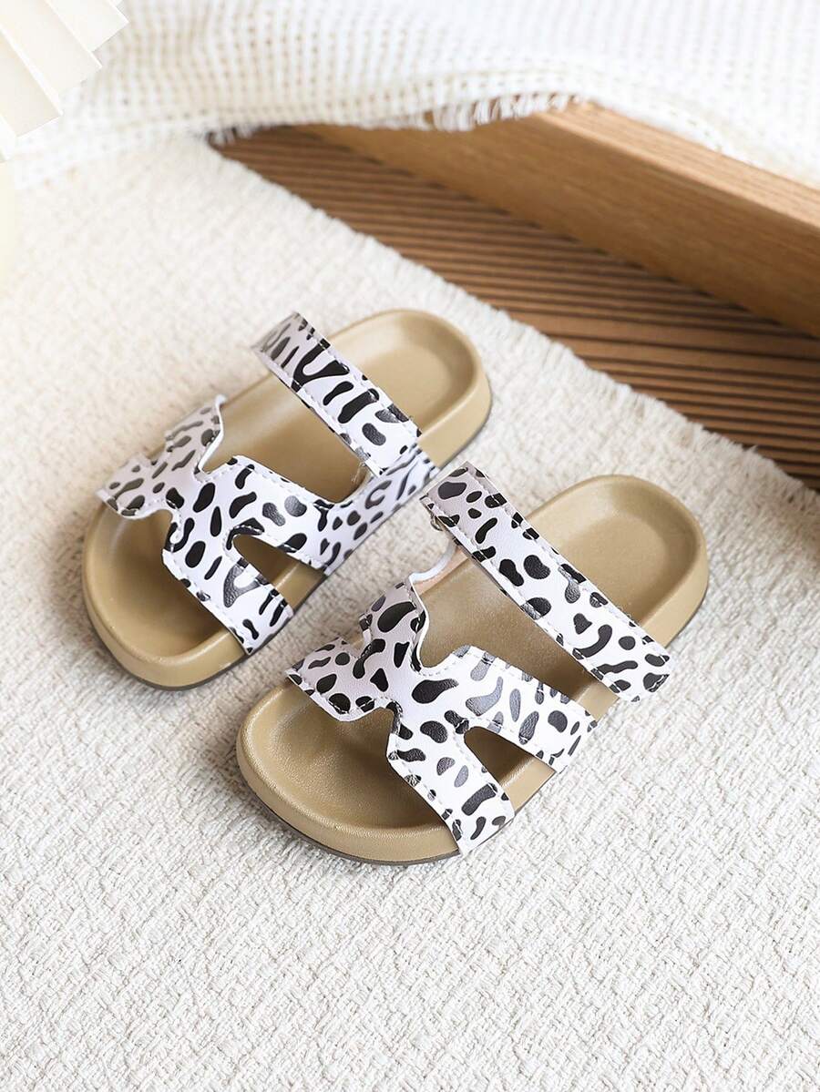 1 đôi dép lê mùa hè mới cho trẻ em, đế mềm, thời trang, đa năng, chống trơn trượt, dép xăng đan đế mềm thường ngày cho trẻ nhỏ/trẻ mới biết đi. - trắng - Xem 1