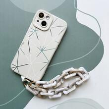 Cordón para teléfono con hebilla de anillo de metal acrílico personalizado de moda, accesorio desmontable de cadena gruesa para bolso - Multicolor - Ver 6