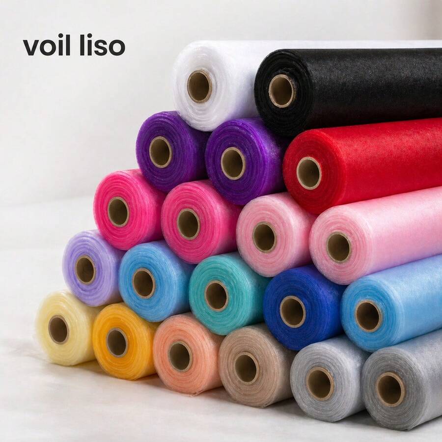 Plain Voile Fabric, Assorted Colors, 3.00m (Width), Curtains, Decoration - 所以 - 查看 1