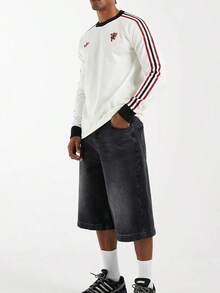 adidas originals Adidas阿迪達斯曼聯足球運動休閒文化復古長袖T卹 男款JZ2235 - 白色 - 查看 5