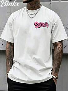Disney Lilo & Stitch Angel T-Shirt, Double-Sided Oversized Crewneck Tee - 白色 - 查看 3