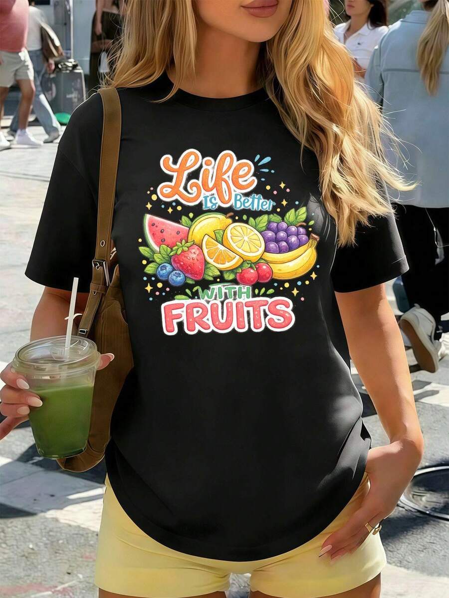 Women T-Shirts - Black - View 1