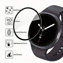 适用于三星 Galaxy Watch 8 40mm/44mm/8 Classic Ultra 的 3 片装屏幕保护膜，3D 全覆盖，轻薄灵敏 - 彩色 - 查看 4
