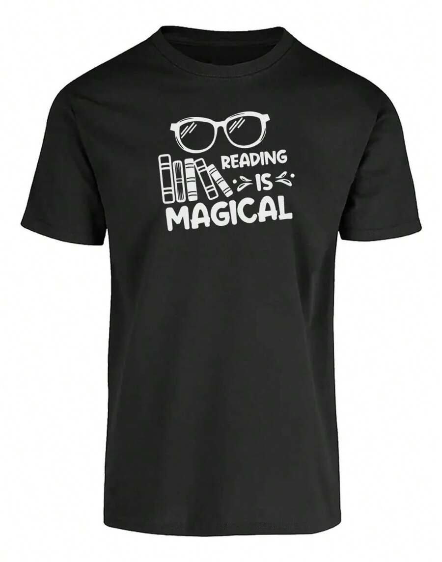 T-Shirt "Reading Is Magic" Book Lovers Reader Reading - Black - View 1