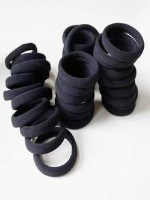 200 piezas Lazos elásticos negros sin costuras para el cabello, bandas para el cabello sin daños, paquete grande de sujetadores de cola de caballo de nailon y goma, de gran estiramiento y estilo grueso para mujeres y niñas, para uso diario, deportes, yoga, oficina, Día de la Madre, cumpleaños, graduación, regalos de Pascua - Multicolor - Ver 4
