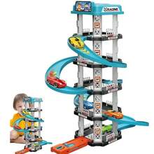 Juguete de Pista de Carreras con Rampa, Juego Educativo de Carreras y Deslizamiento, Rompecabezas para Niños de 2, 3, 4 y 5 Años, Regalos de Cumpleaños, Juguetes para Niños - Azul-5302 - Ver 2