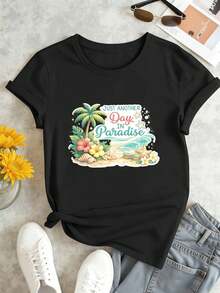 Women T-Shirts - Black - View 2