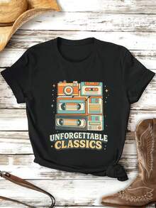 Women T-Shirts - Black - View 2