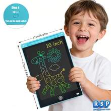 RSP 6.5英寸/8.5英寸/10英寸/12英寸手写板、涂鸦板、便携式书写板、电子书写板、可重复使用绘图板，适用于艺术创作、家庭、学校和办公用途。 - 彩色 - 查看 16