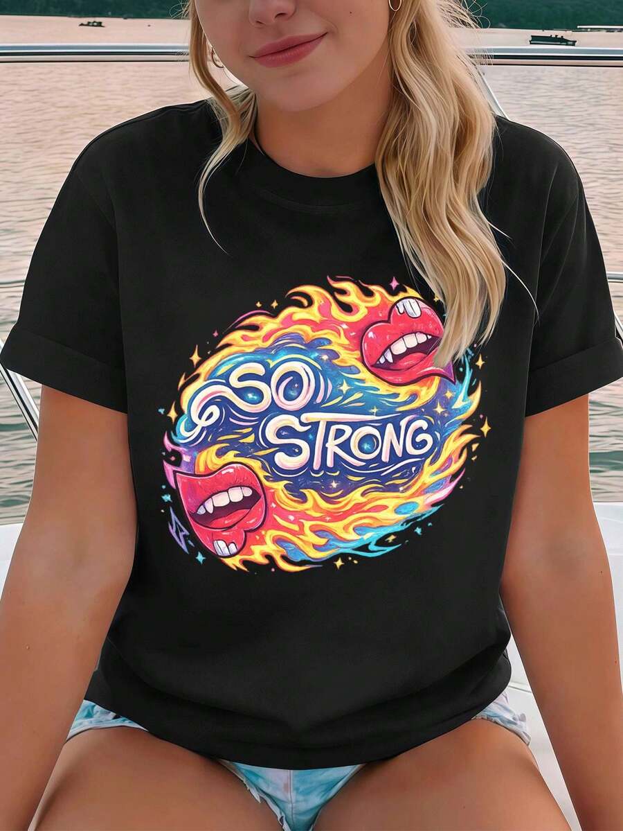 Women T-Shirts - Black - View 1