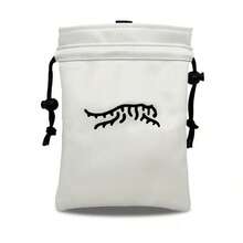 Portable Durable Faux PU Golf Ball & Tee Pouch With Drawstring - Premium Accessory For Men & Women Golfers - Perfect Gift For Dad, Boyfriend, Husband On Birthday, Retirement, Father's Day QCV4 - White - View 11
